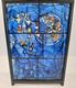Signed Marc Chagall Vintage Stained Glass Art Panel Dance Chicago Art Institute