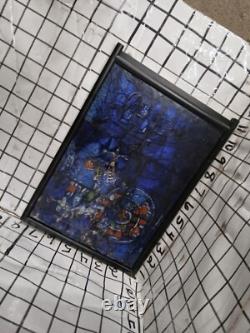 Signed Marc Chagall Vintage Stained Glass Art Panel Dance Chicago Art Institute
