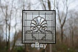 Sold out! 16 x 16 Tiffany Style stained glass Clear Beveled window panel