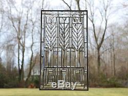 Sold out! Beveled clear window panel FRANK LLOYD WRIGHT TREE OF LIFE 2034