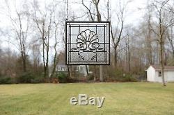 Sold out! Tiffany Style stained glass Clear Beveled window panel, 16 x16