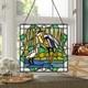 Square Stained Glass Window Hanging Handmade Tiffany Style 12 Window Panel P
