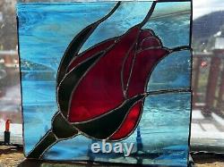 Stain glass rose panel