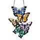 Stained Glass Butterflies Panel