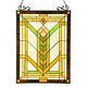 Stained Glass Chloe Lighting Mission Window Panel 17.5 X 24.5 Inches Handcrafted