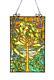 Stained Glass Chloe Lighting Tree Window Panel 20 X 32 Inches Handcrafted New