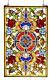 Stained Glass Chloe Lighting Victorian Red And Blue Roses Window Panel 20 X 32