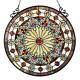 Stained Glass Chloe Lighting Victorian Window Panel 23.5 Diameter Handcrafted