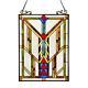 Stained Glass Chloe Lighting Window Panel CH3P704CB24-GPN 17.5 X 25 Handcrafted
