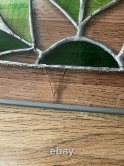 Stained Glass Floral Window Panel 16.5 x 9.5