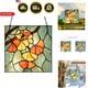 Stained Glass Ginkgo Leaf Window Panel Tiffany Style Sun Catcher Home Decor