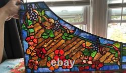 Stained Glass Hand Made Tiffany Style 3 Panels