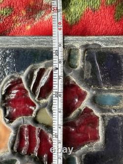 Stained Glass Hand Made Tiffany Style 3 Panels