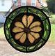 Stained Glass, Hand Painted, Flower Panel, #2606-02