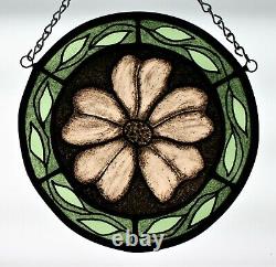 Stained Glass, Hand Painted, Flower Panel, #2606-02