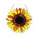Stained Glass Hanging Window Panel Sunflower Floral Suncatcher Tiffany Style 16
