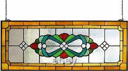 Stained Glass Multi Colored Abstract Panel