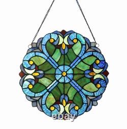 Stained Glass Panel 12 Inch/16 Inch Decorative Window Hanging Suncatcher S