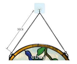 Stained Glass Panel 12 Inch/16 Inch Decorative Window Hanging Suncatcher S