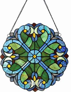 Stained Glass Panel 12 Inch/16 Inch Decorative Window Hanging Suncatcher Smal