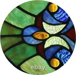 Stained Glass Panel 12 Inch/16 Inch Decorative Window Hanging Suncatcher Smal