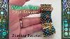 Stained Glass Panel Bracelet Beading Tutorial Chenille Stitch And Peyote With Seed Beads