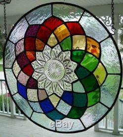 Stained Glass Panel-Old Dish-12 colors