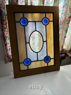 Stained Glass Panel Snow Skier Etched Glass Tiffany Style Window 21 by 12