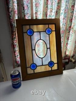 Stained Glass Panel Snow Skier Etched Glass Tiffany Style Window 21 by 12