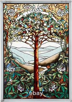 Stained Glass Panel The Tree of Life Stained Glass Window Hangings Art Glass