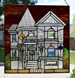 Stained Glass Panel This Old House (18 x 17 1/2)