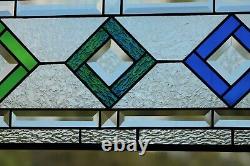 Stained Glass Panel, Transom, Sidelight-35.5 x 9.5