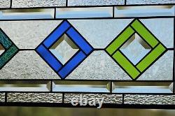 Stained Glass Panel, Transom, Sidelight-35.5 x 9.5