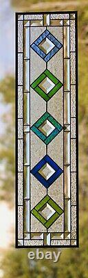 Stained Glass Panel, Transom, Sidelight-35.5 x 9.5