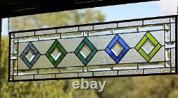 Stained Glass Panel, Transom, Sidelight-35.5 x 9.5