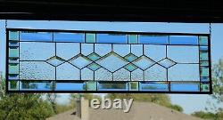 Stained Glass Panel, Transom, Sidelight-38 3/4x11 3/4 M-T-O