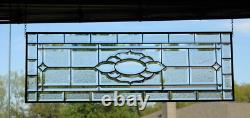 Stained Glass Panel, Transom, Sidelight39 1/4x 13 3/8 M-T-O Clear Beveled