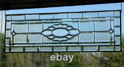 Stained Glass Panel, Transom, Sidelight39 1/4x 13 3/8 M-T-O Clear Beveled