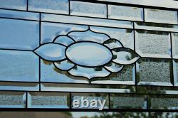 Stained Glass Panel, Transom, Sidelight39 1/4x 13 3/8 M-T-O Clear Beveled