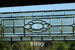 Stained Glass Panel, Transom, Sidelight39 1/4x 13 3/8 M-T-O Clear Beveled