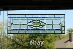 Stained Glass Panel, Transom, Sidelight39 1/4x 13 3/8 M-T-O Clear Beveled