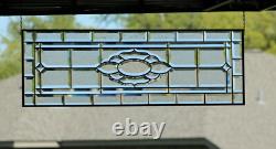 Stained Glass Panel, Transom, Sidelight39 1/4x 13 3/8 M-T-O Clear Beveled