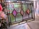 Stained Glass Panel Window Vibrant Pink and Iridescent Glass Measures 10.5X14. 5