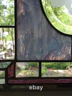 Stained Glass Panel With Hummingbird Bevel