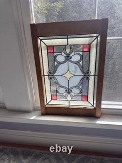 Stained Glass Panel Wood 14,5x21