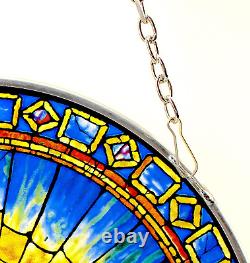 Stained Glass Panel the Holy Spirit Square Stained Glass Window Hangings Art