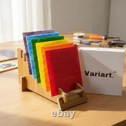 Stained Glass Panels 12x12 Inches for Arts and Crafts, Textured Surface Design