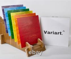 Stained Glass Panels 12x12 Inches for Arts and Crafts, Textured Surface Design