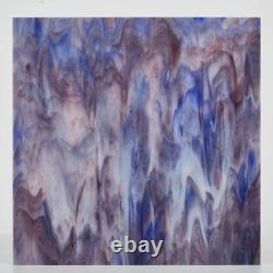 Stained Glass Panels 12x12 Inches for Arts and Crafts, Textured Surface Design