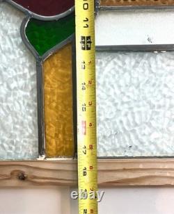 Stained Glass Panels Set Of 3 Size 19x20, 26x8 and 15 1/2x 16